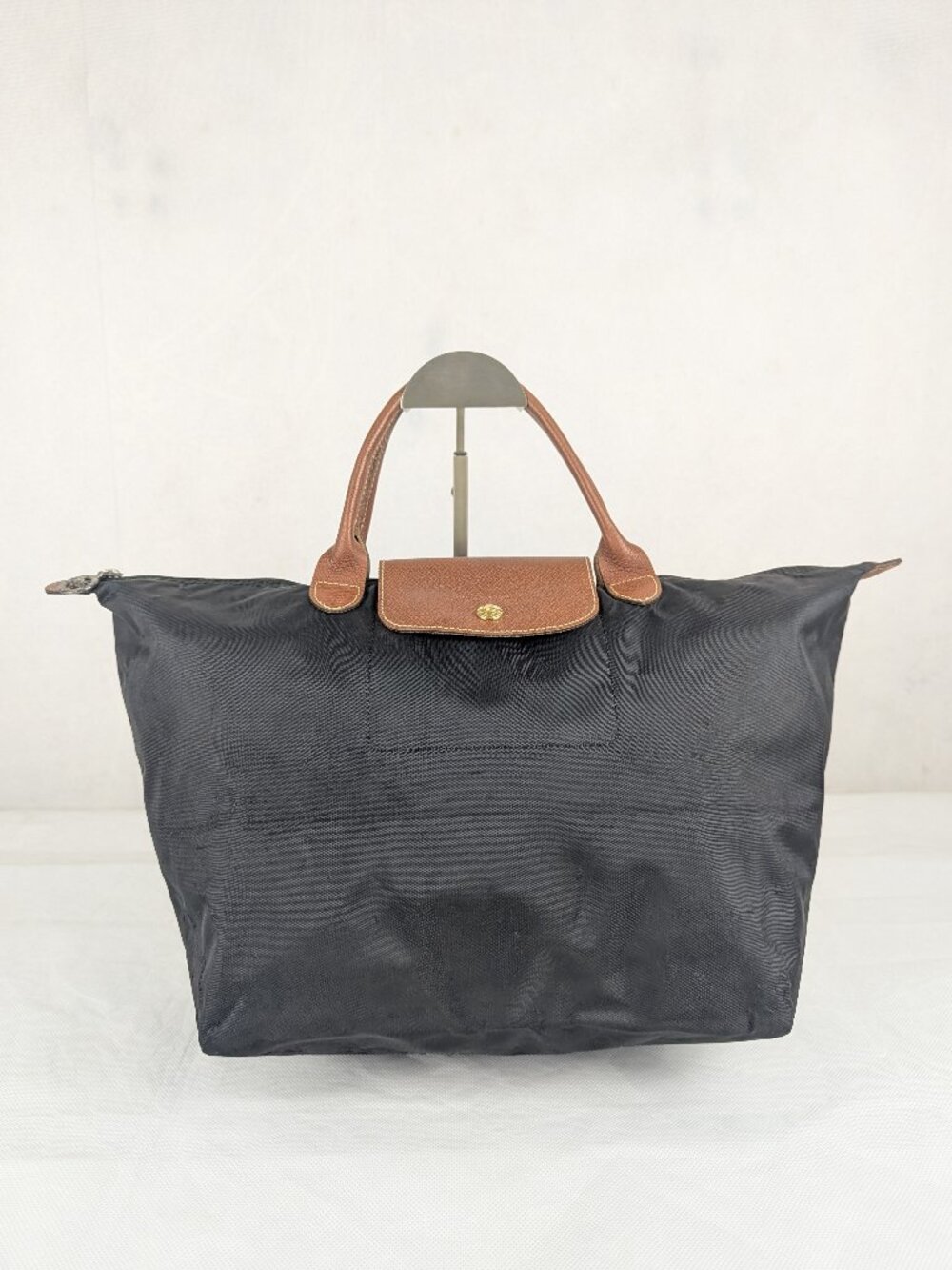 Longchamp Le Pliage Tote Bag Black Nylon Leather | Preowned Deal | Made in China